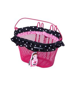 Basil Jasmin-Basket Kinder Vorderradkorb (rosa / bunt)