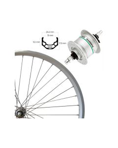 Roland ZAC 19 SE Vorderrad (26" | Nabendynamo DH-C3000 | silber)