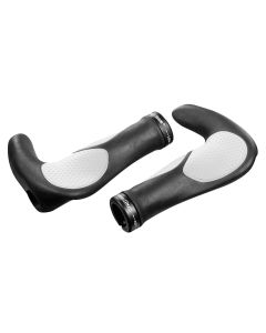 ergotec AKSB09 MTB Fahrradgriffe (138/138mm | schwarz / weiß)