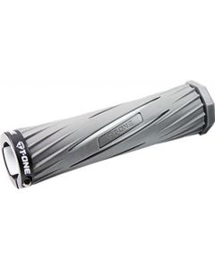 T-One Blade Fahrradgriffe (13cm | 1 x Schraubensicherung | grau / weiß)