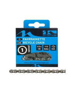 M-Wave Fahrradkette (112 Glieder | 1-fach | braun)
