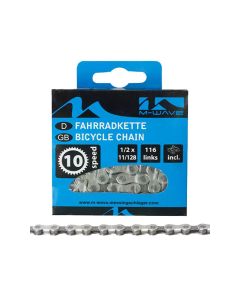 M-Wave Fahrradkette (116 Glieder | 10-fach | grau)