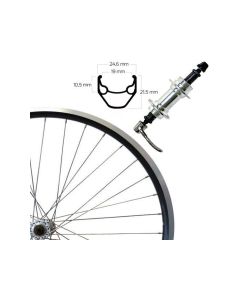 Roland ZAC 2000 Hinterrad (26“ | Alunabe | FW7-SSP | schwarz)