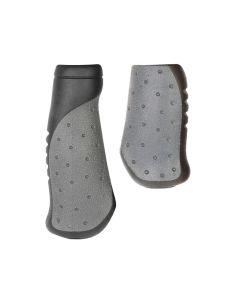 Messingschlager Velo ErgoGel D2 Fahrradgriffe (92/135mm | schwarz / grau)