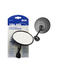 Busch + Müller Fahrradspiegel Cycle-Star 80 /1 (kurze gerade Stange)