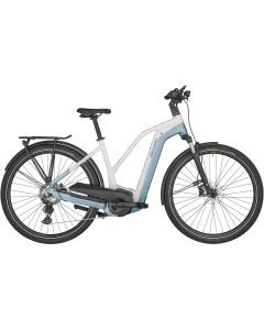 Bergamont E-Horizon Edition LTD Low Trekking E-Bike (28" | 750Wh | glanzweiß / blau)-60 cm