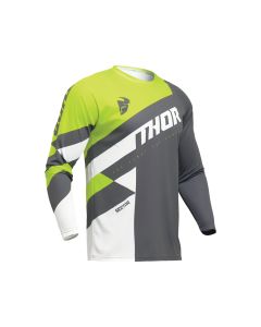 Thor Sektor Checker Fahrradtrikot Herren (grau / grün)-4XL