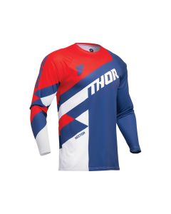 Thor Sektor Checker Fahrradtrikot Herren (blau / rot)-4XL