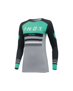 Thor Prime Blaze Fahrradtrikot Damen (schwarz / grün)-XL