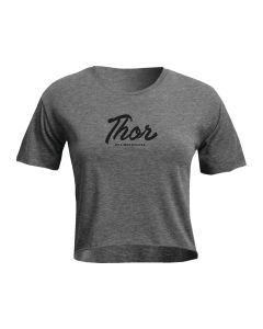 Thor Script Crop T-Shirt Damen (grau)-XL