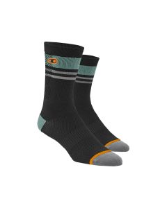 Crankbrothers Icon MTB Fahrradsocken (schwarz / grün)-42-46
