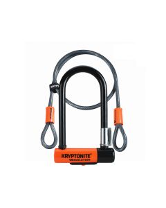 Kryptonite Evolution Lite Mini-6 Bügelschloss (7 x 15mm) + Endschlaufenkabel (120 cm)