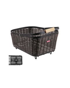 Unix Baldo Universal Hinterradkorb (geflochten | schwarz / braun)