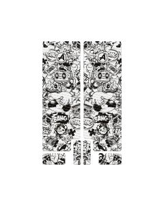 ALGIS Comic Gabelaufkleber (texturiert | schwarz)