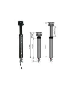 by.Schulz D.1Ri T100 Teleskopsattelstütze (Ø31,6mm | 400mm | 100mm Hub)
