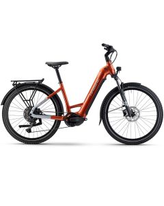 Haibike Trekking 4 Low E-Bike (27,5" | 720Wh | orange / silber)-50cm