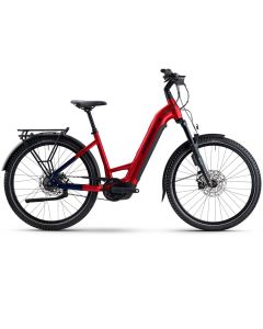 Haibike Trekking 9 ABS Low E-Bike (27,5" | 800Wh | dynamitrot / blau)-50cm