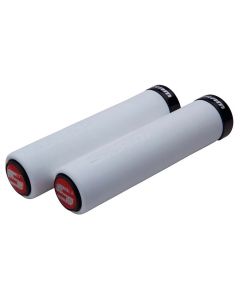 Sram Locking Fahrradgriffe (weiß | 129mm | mit Klemme schwarz | inkl. Endstopfen)