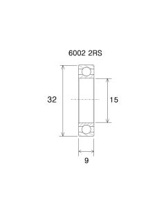 Black Bearing Max Lager (15x32x9mm)
