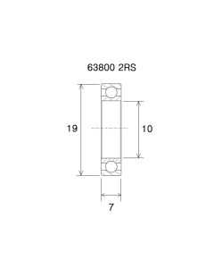 Black Bearing Max Lager (10x19x7mm)