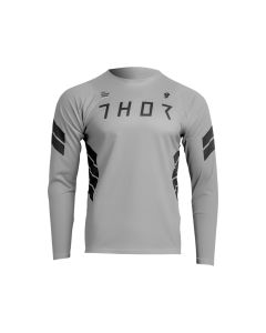 Thor Assist Sting Langarm Fahrradtrikot Herren (grau)-XXL