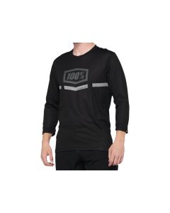 100% MTB Airmatic 3/4 Fahrradtrikot Herren (schwarz)-XL