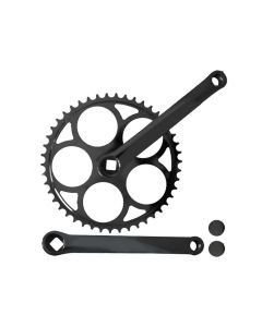 Messingschlager Kurbelsatz (46 Zähne | schwarz)