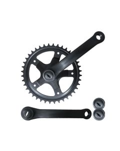 Messingschlager Kurbelsatz (127mm | 36 Zähne | schwarz)