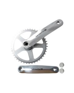 Messingschlager Kurbelsatz (170mm | 33 Zähne | silber)