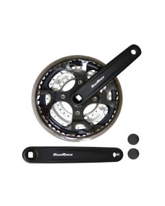 SunRace FCM300 Kurbelsatz (170mm Alu | 28-38-48 | schwarz)