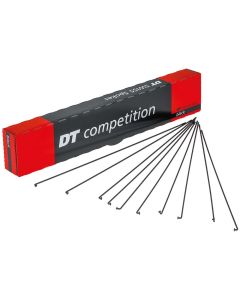 DT Swiss Competition Speiche (2.0x1.8x2.0x275mm | schwarz | Niro | ohne Nippel | 100 Stück)