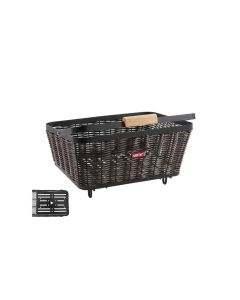 Unix Beato Universal Hinterradkorb (geflochten | schwarz / braun)