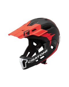 Cratoni C-Maniac 2.0 MX Fahrradhelm (schwarz / rot matt)