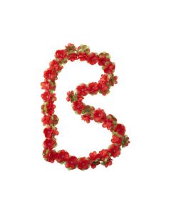 Basil Garland Dekorblume (rot)