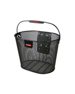 Asista KlickFix Oval Plus Vorderradkorb (schwarz)