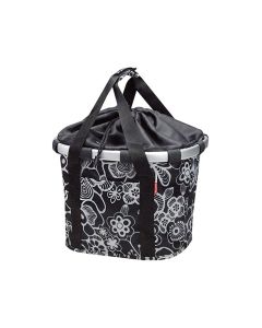 Asista KlickFix Bikebasket Vorderradkorb (schwarz / weiß)