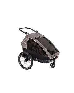 XLC BS-C10 Duo S Kinderanhänger (grau / beige / anthrazit)