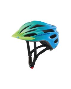 Cratoni Pacer Junior Fahrradhelm Kinder (grün / mattblau)