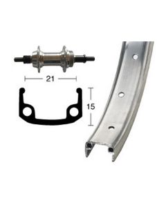Bike-Parts Hinterrad 26x1.9 Alu-Schr.ZKR 6/7 für Starr 36L