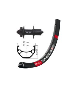 XLC Hinterrad 26x1.90" DeoreXT 6L Disc SSP 36Loch (DT Swiss 545 Disc | schwarze Speichen)