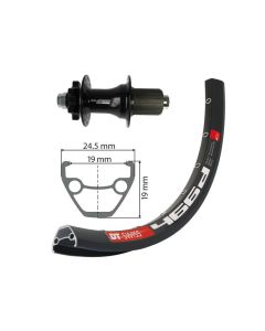 Bike-Parts Hinterrad 27.5 XLC 6-Loch Ta 12 32L DT iss D466 DISK