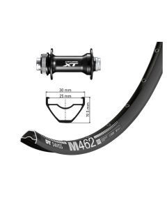 XLC Vorderrrad 29" Deore XT TA 15 110mm (DTSwiss M462 Disk | schwarze Speichen 32L)