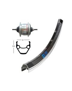 Bike Parts Hinterlaufrad (28" | 1,75" | Shimano 8-Gang | silber)