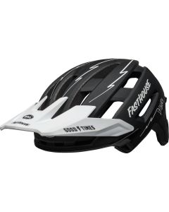 Bell Super Air Spherical Fahrradhelm (mattschwarz / weiß fasthouse)