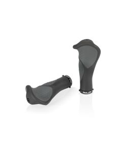 XLC GR-S22 Ergonomic Fahrradgriffe (135mm | schwarz / grau)