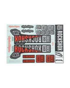 RockShox Decor Set LeeDesigns (silver / orange)