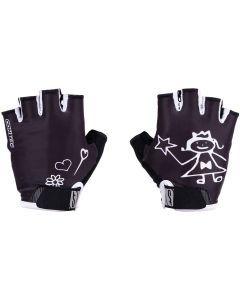 Contec Girly Kinderhandschuhe / Jugendliche (schwarz / weiß)