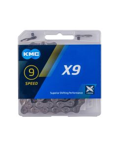 KMC X9 Fahrradkette (114 Glieder l grau)