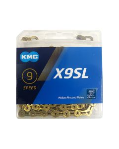 KMC X9SL Fahrradkette (114 Glieder l gold)
