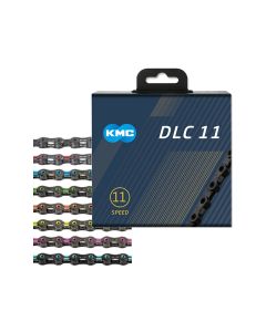 KMC DLC11 Fahrradkette (118 Glieder l schwarz/gelb)